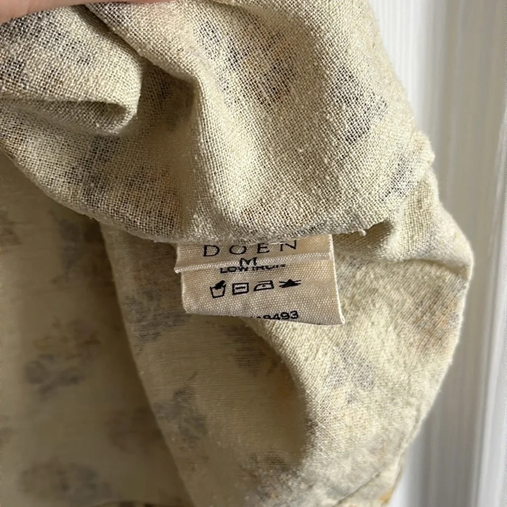 Doen Cream Mini Dress with Yellow Floral Print - Picture 5 of 5